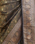 Black Banarasi Silk Saree